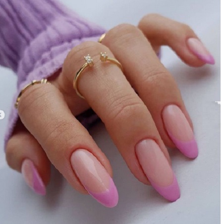 French colored nails