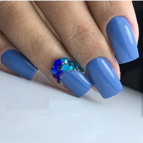 blue gel nails 2021