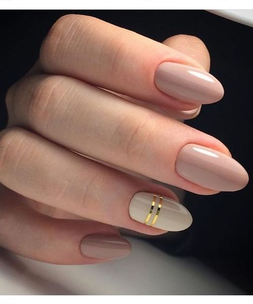 Neutral gel nail designs
