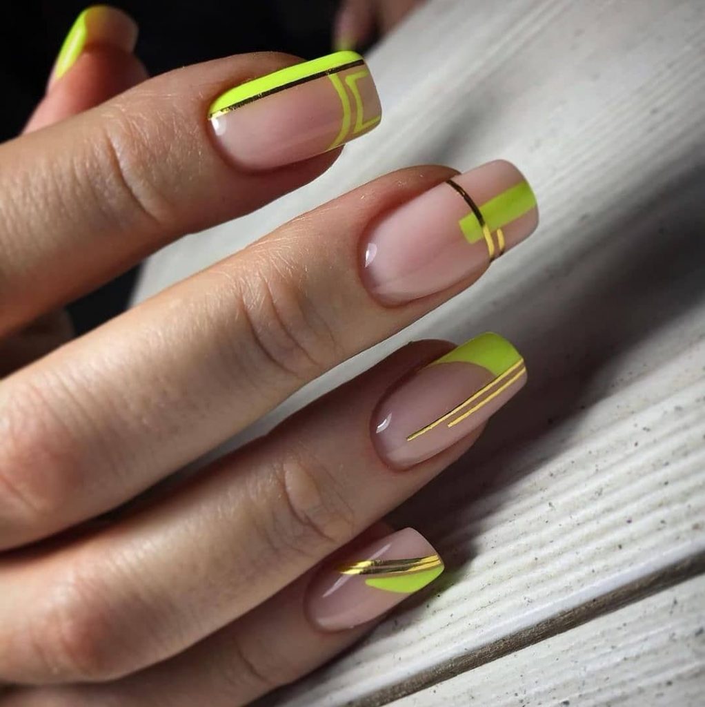 Unghii gel neon 2021