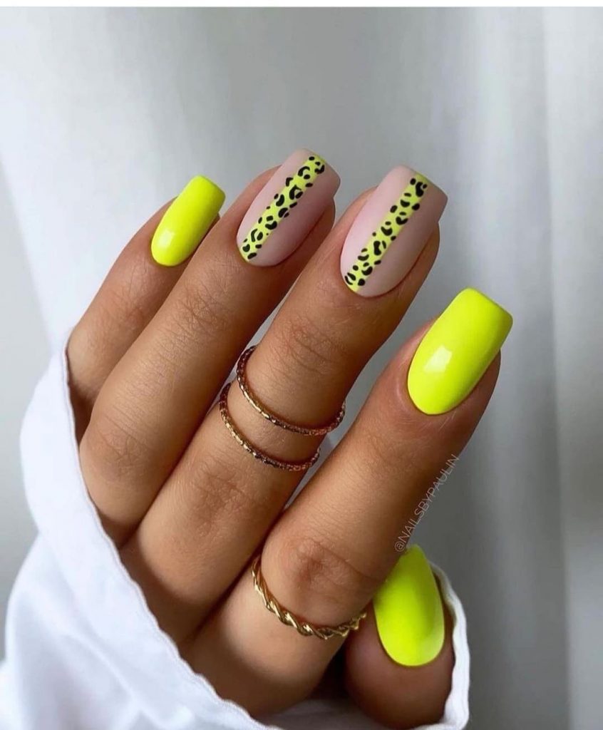 Unghii gel neon 2021