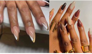 unghii gel maro