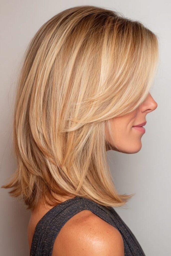 One-length shoulder haircut with a clean full perimeter and minimal layering