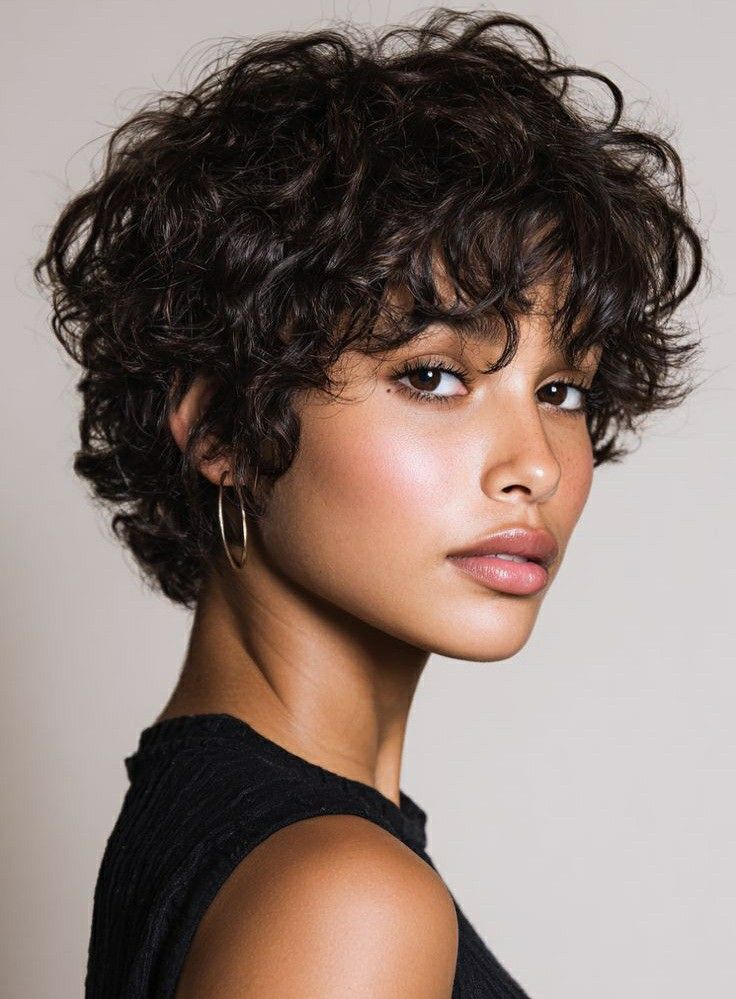 Modern low-maintenance bixie haircut with soft layers and movement