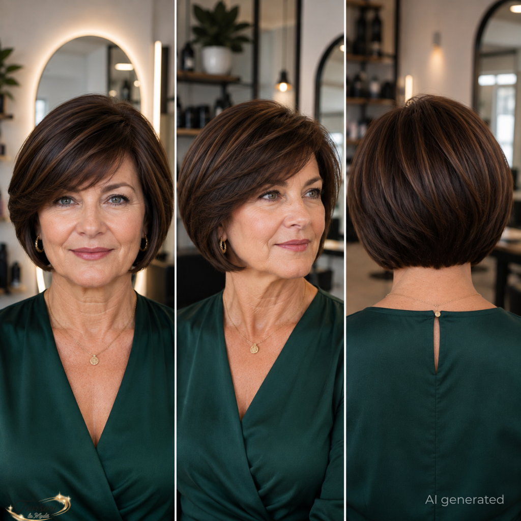 Softly layered bob with natural movement and an expensive-looking finish